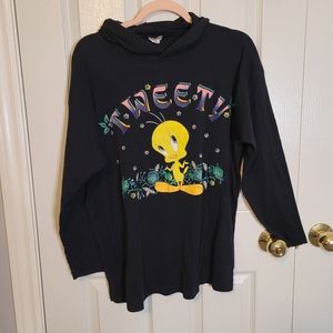 Vintage Tweety Bird Hoody Light Sweater